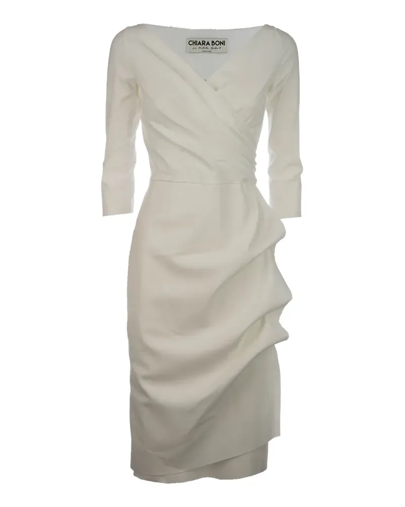 Chiara Boni Florien draped dress - Weiß Weiß