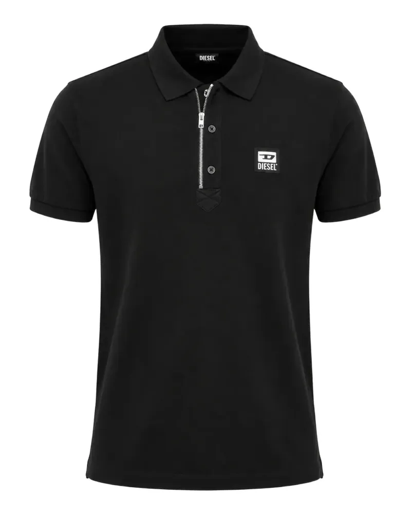 Diesel Harry Poloshirt mit Logo - Schwarz Schwarz