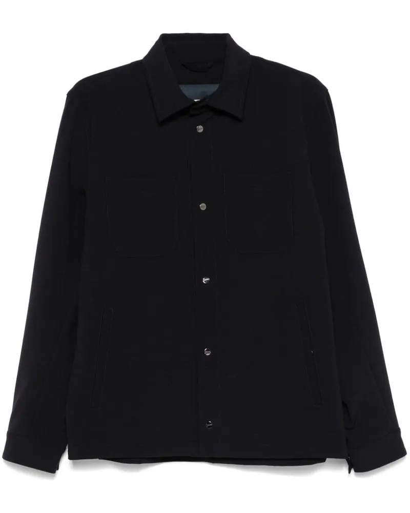 Herno Klassische Hemdjacke - Blau Blau