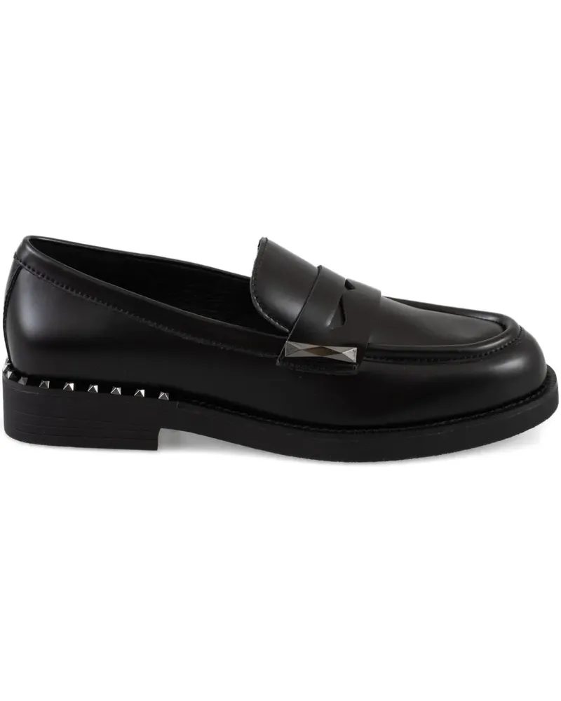 ash Whisper Loafer mit Nietenriemen - Schwarz Schwarz