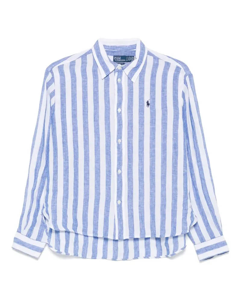 Ralph Lauren Gestreiftes Hemd - Blau Blau