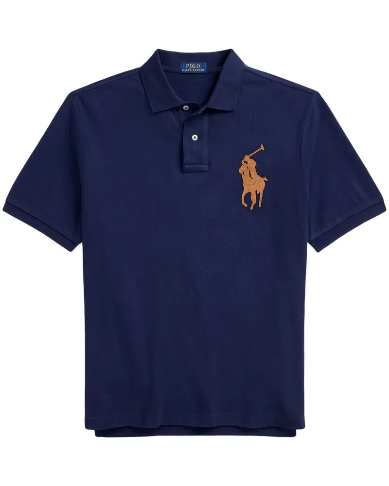 Ralph Lauren Poloshirt mit Polo Pony - Blau Blau