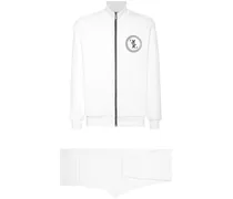 Jogginganzug mit Logo-Stickerei - Weiß