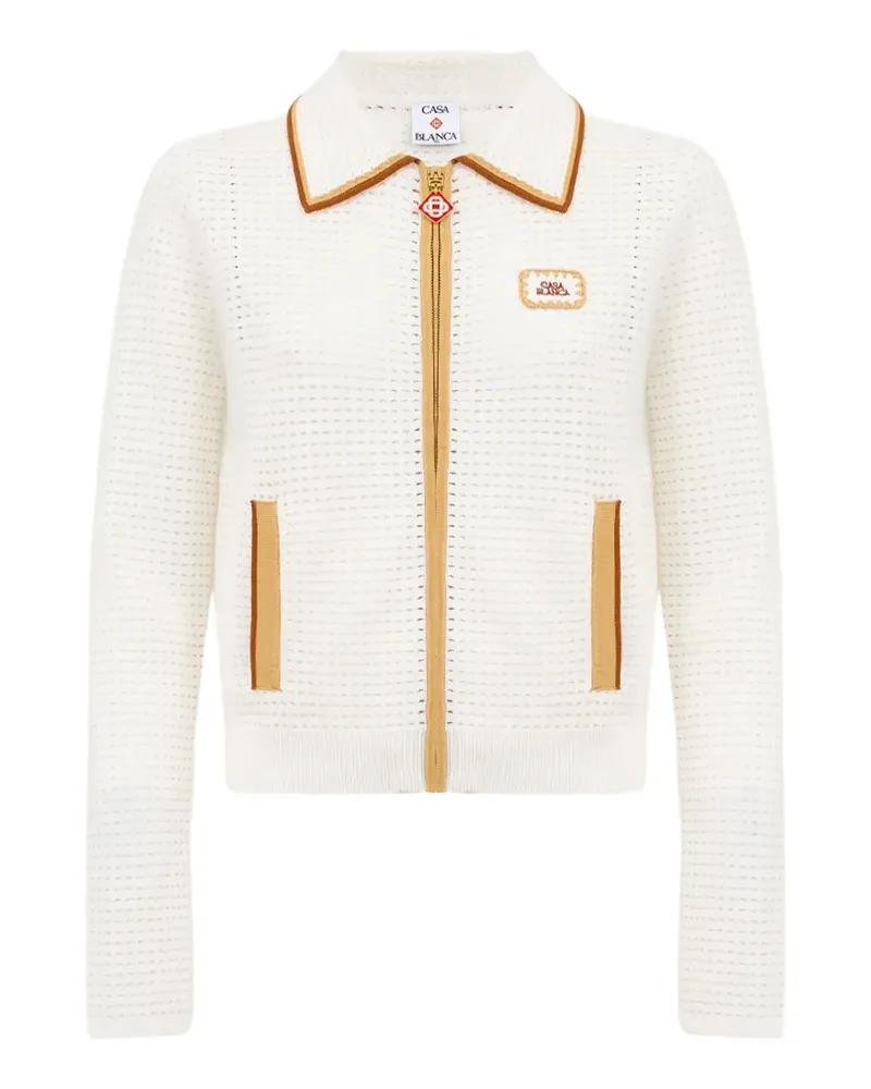 Casablanca Paris Jacke mit Paspeldetail - Weiß Weiß