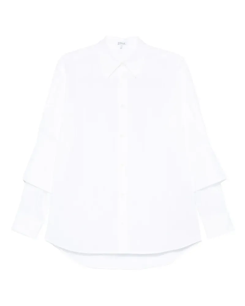 Loewe long-sleeved cotton shirt - Weiß Weiß