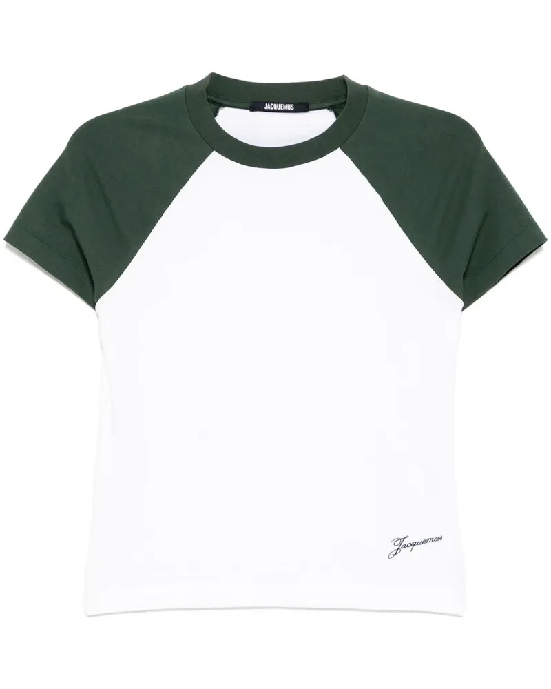 Jacquemus T-Shirt mit rundem Ausschnitt - Weiß Weiß