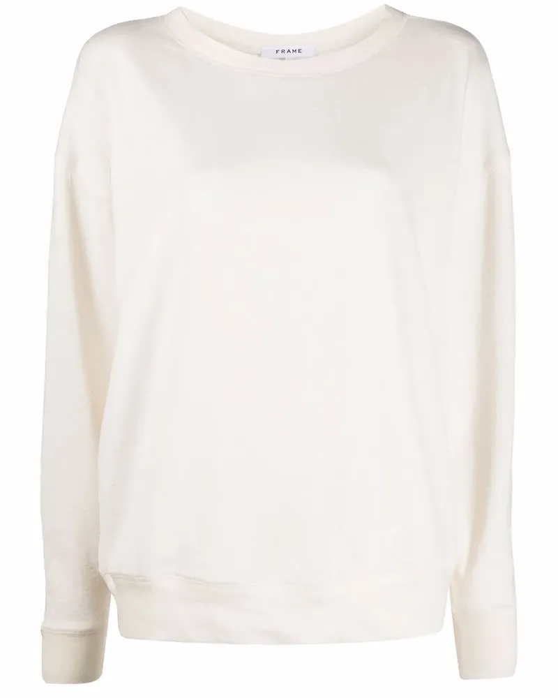 Frame Denim Au Natural Uni Sweatshirt - Weiß Weiß