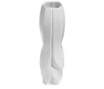 Braid' Vase, 37cm - Weiß