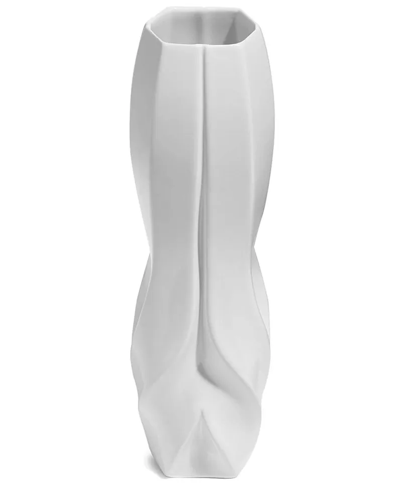 Zaha Hadid Design Braid' Vase, 37cm Weiß