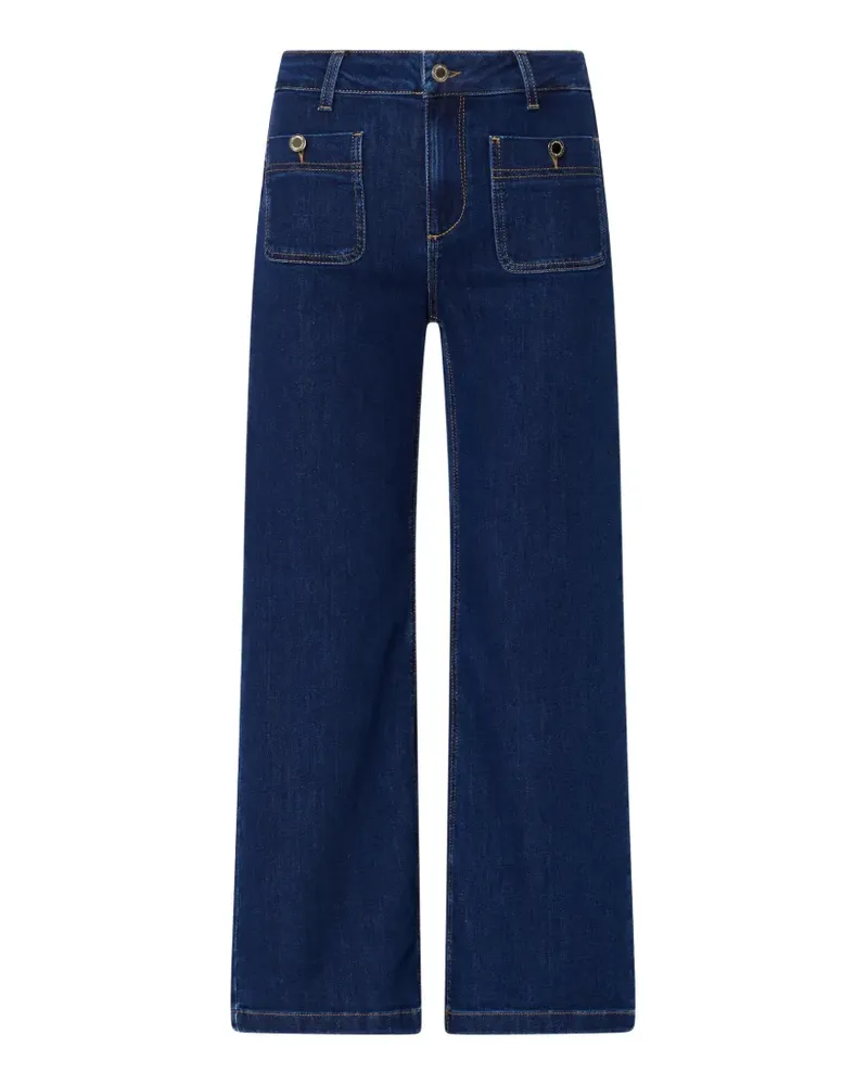 Liu Jo cropped flare jeans - Blau Blau