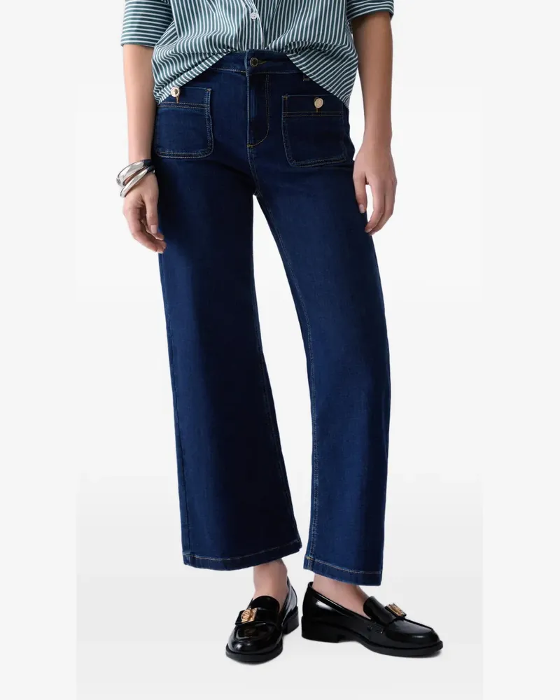 Liu Jo Ausgestellte Cropped-Jeans - Blau Blau