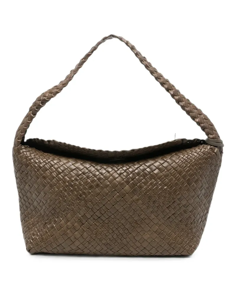 IBELIV Aura Tote Bag aus gewebtem Leder - Braun Braun