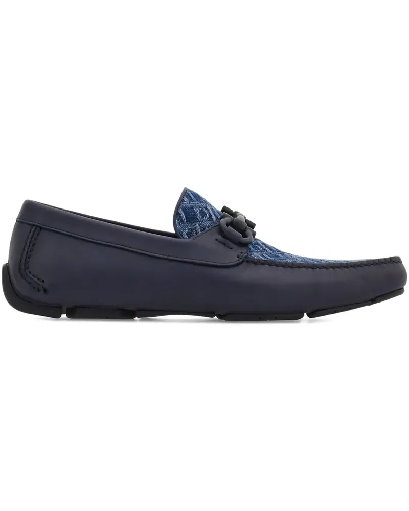 Ferragamo Loafer mit Gancini-Schild - Blau Blau