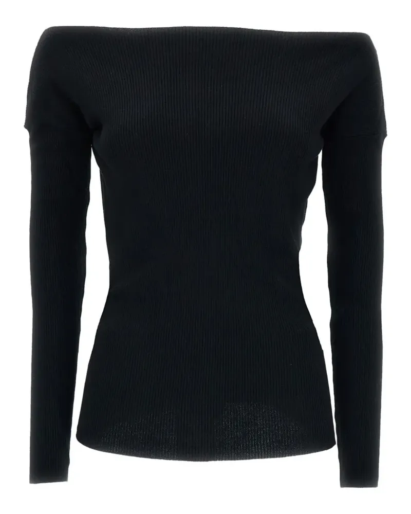 P.A.R.O.S.H. P.A.R.O H. ribbed off-shoulder sweater - Schwarz Schwarz