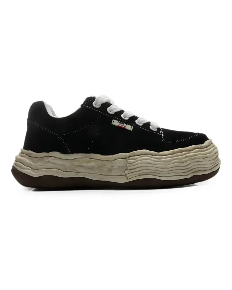 MIHARAYASUHIRO Oliver OG distressed sole suede low-top sneakers - Schwarz Schwarz