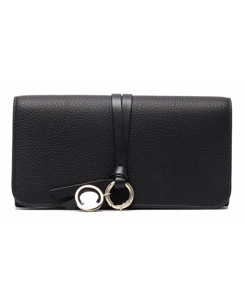Chloé Portemonnaie mit Logo - Schwarz Schwarz