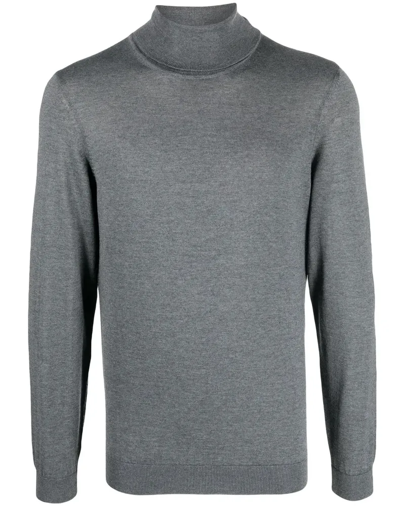 HUGO BOSS Klassischer Rollkragenpullover - Grau Grau