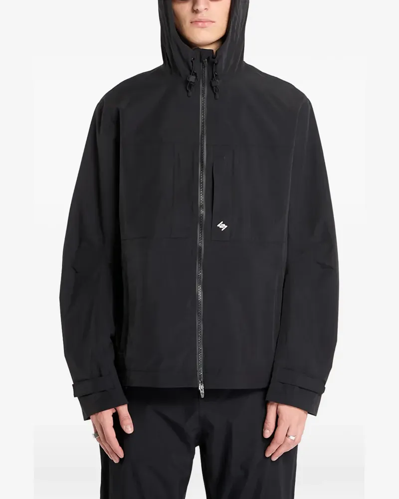 REPRESENT taped hooded jacket - Schwarz Schwarz