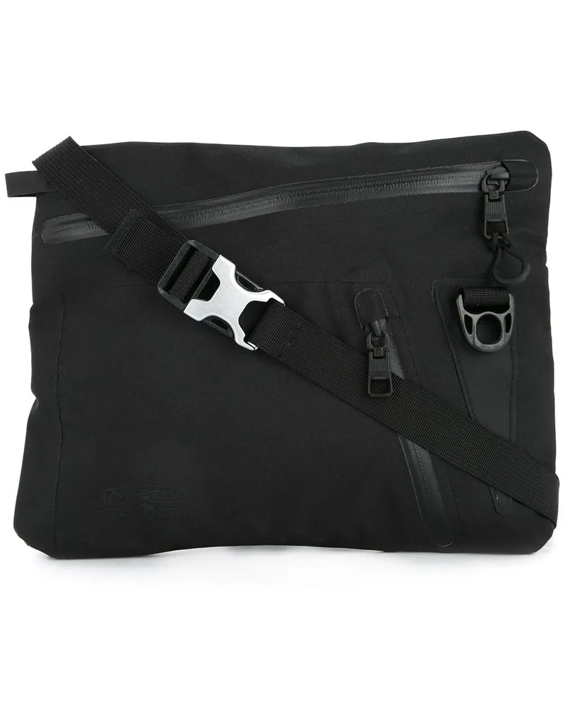 AS2OV Wasserfeste 'Cordura' Schultertasche - Schwarz Schwarz