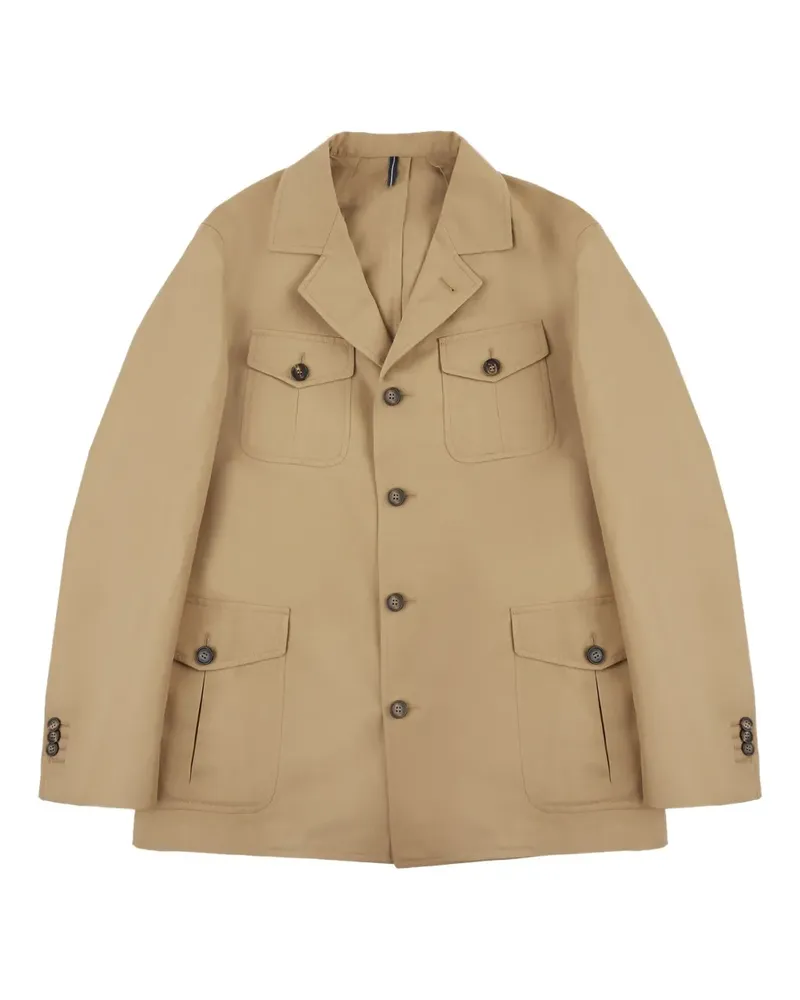 Incotex Hemdjacke mit geknöpften Taschen - Nude Nude