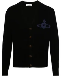 Vivienne Westwood Alex Cardigan mit Orb-Intarsie Schwarz