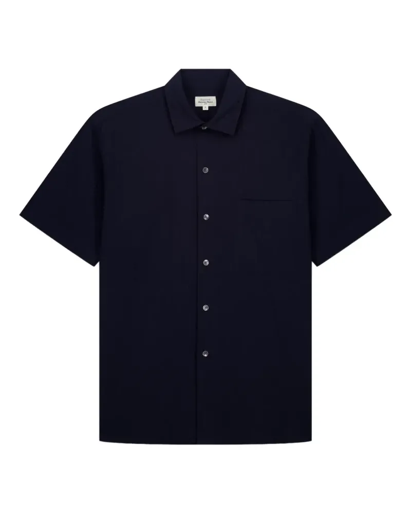 Hartford Pedro short-sleeve seersucker shirt - Blau Blau