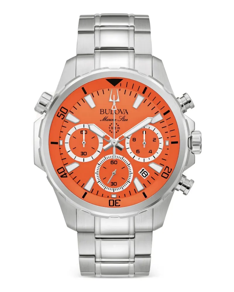 BULOVA Marine Star 44mm chronograph watch - Orange Orange