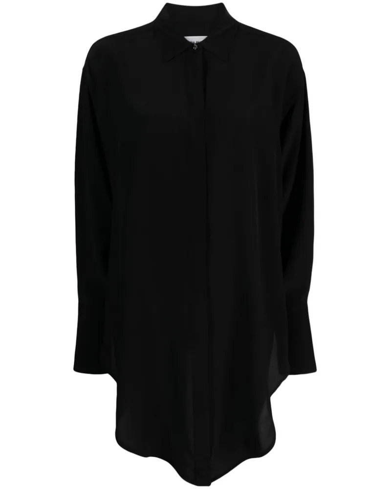 Victoria Beckham Hemd im Wickelstil - Schwarz Schwarz