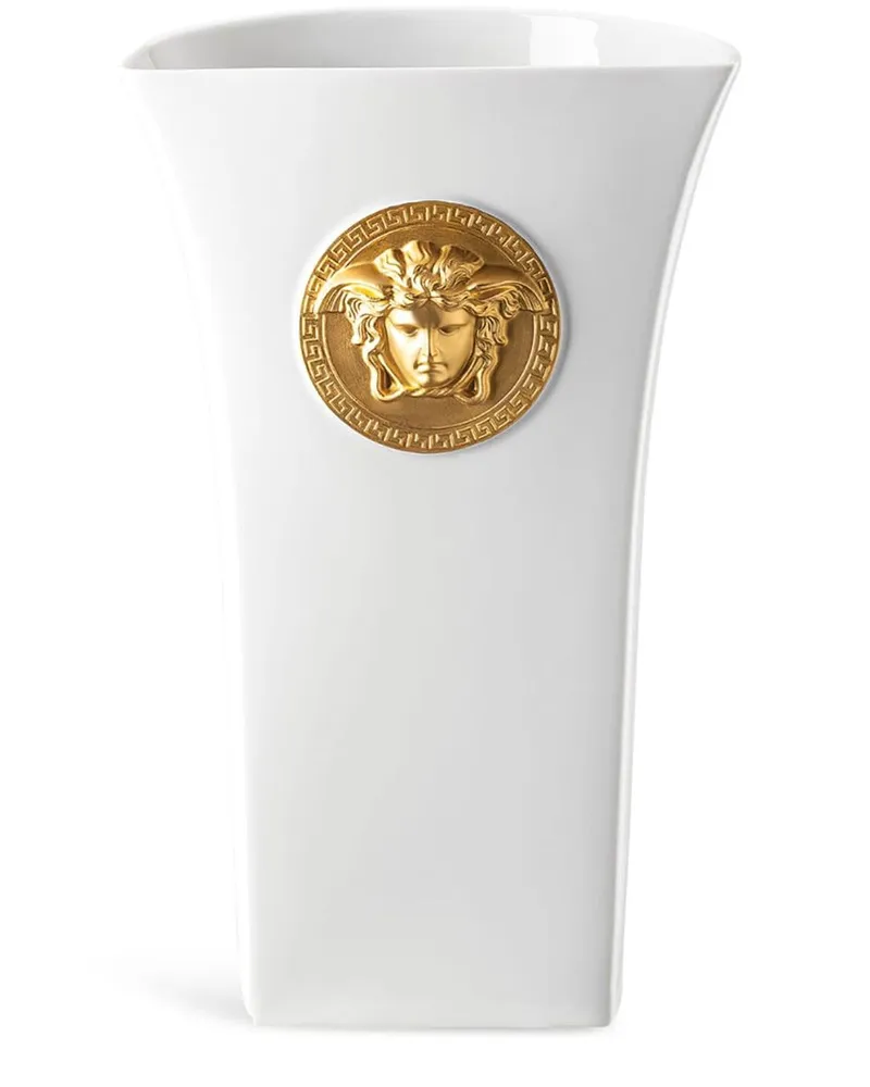 Versace Große Medusa Madness Vase Weiß