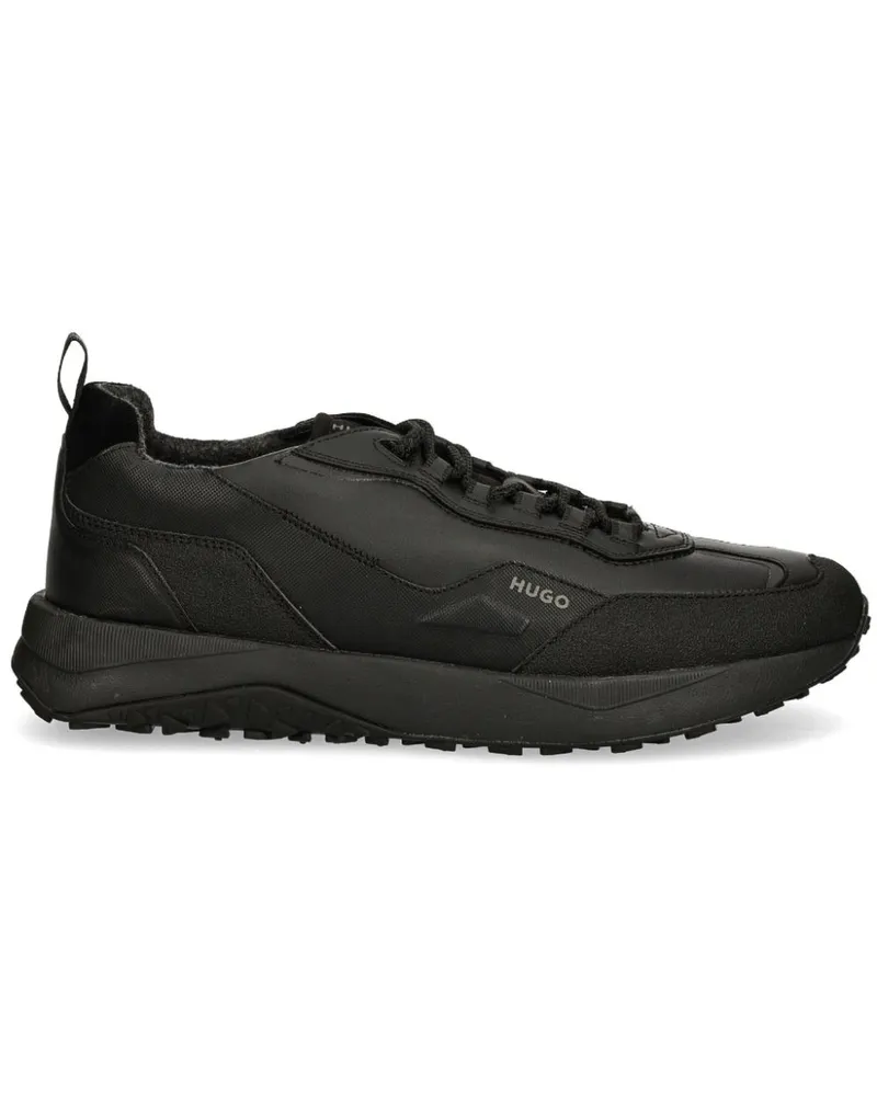 HUGO BOSS Sneakers mit Einsätzen - Schwarz Schwarz