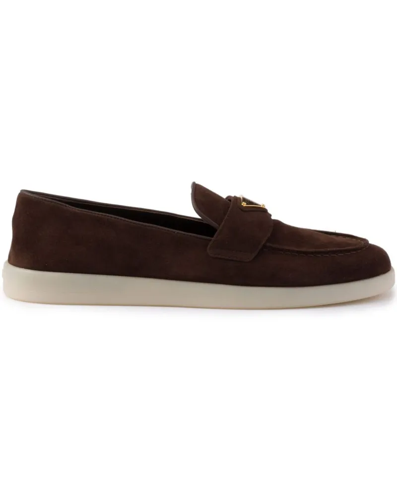 Prada Loafer aus Wildleder - Braun Braun