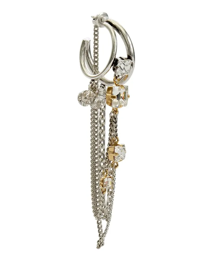 Isabel Marant Jodie crystal-embellished hoop earrings - Silber Silber