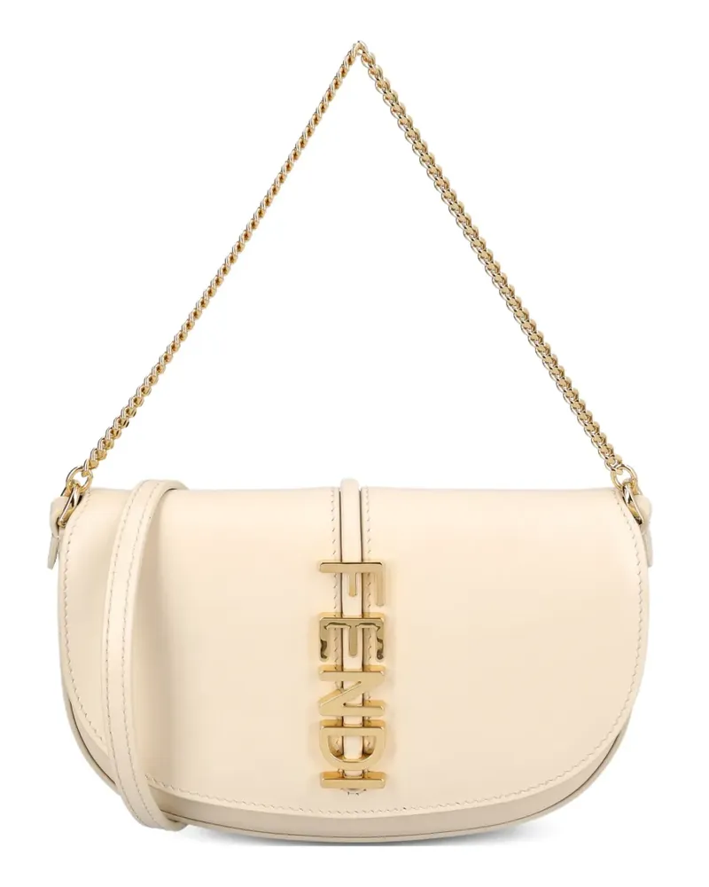 Fendi graphy chain shoulder bag - Nude Nude