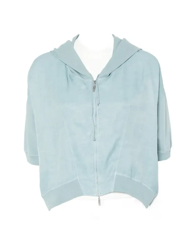 European Culture hooded zip sweatshirt - Blau Blau