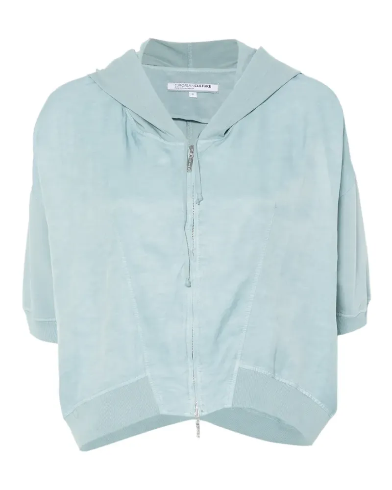 European Culture hooded zip sweatshirt - Blau Blau