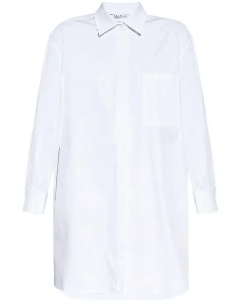 Max Mara Folgore Hemdkleid - Weiß Weiß