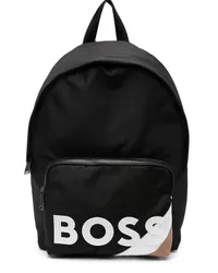 HUGO BOSS Rucksack mit Logo-Print Schwarz