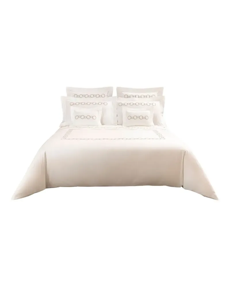Frette links embroidery bedset - Nude Nude