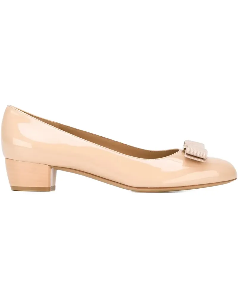 Ferragamo Vara' Pumps - Nude Nude