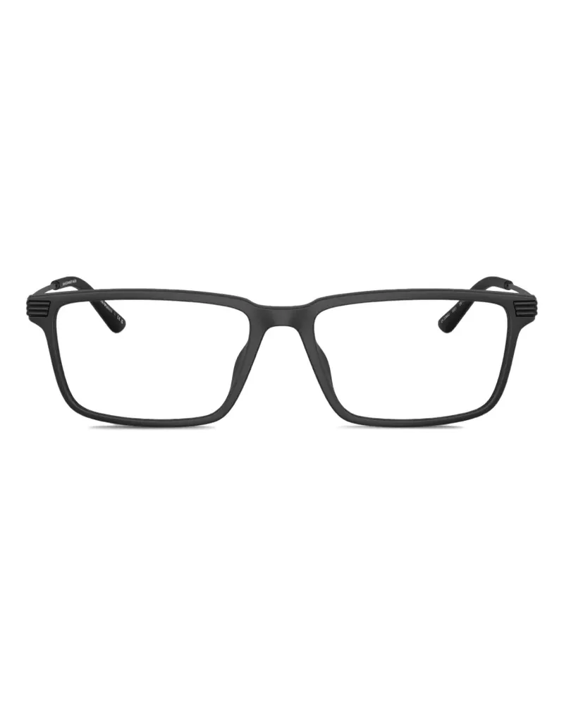 Emporio Armani rectangle-frame glasses - Schwarz Schwarz