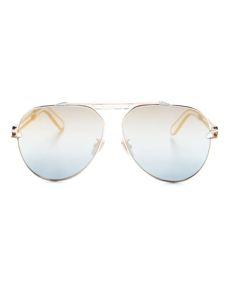 Philipp Plein Sonnenbrille mit Farbverlaufgläsern - Gold Gold