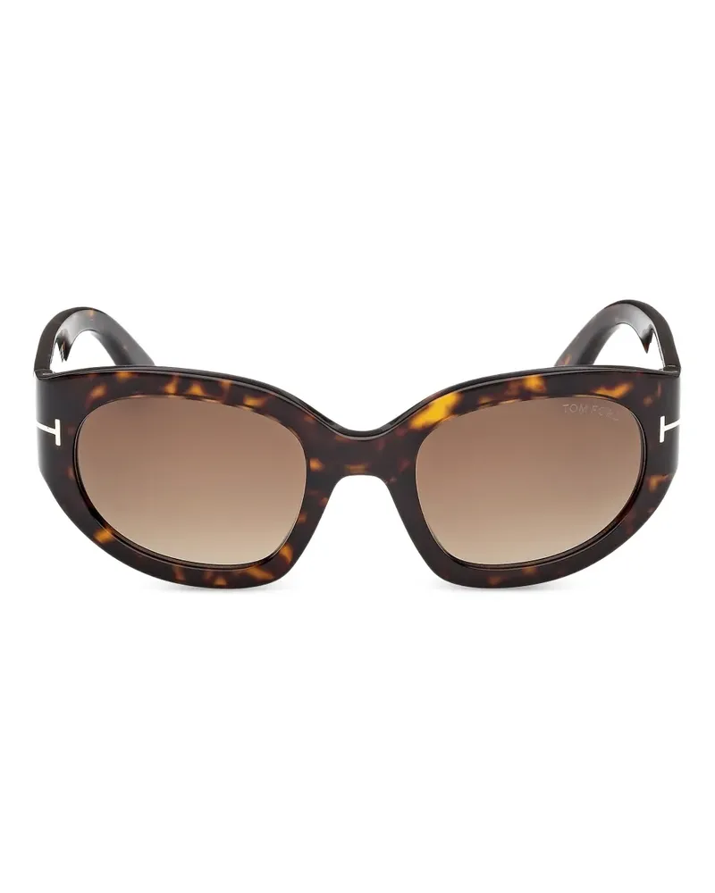 Tom Ford Sonnenbrille mit Cat-Eye-Gestell - Braun Braun