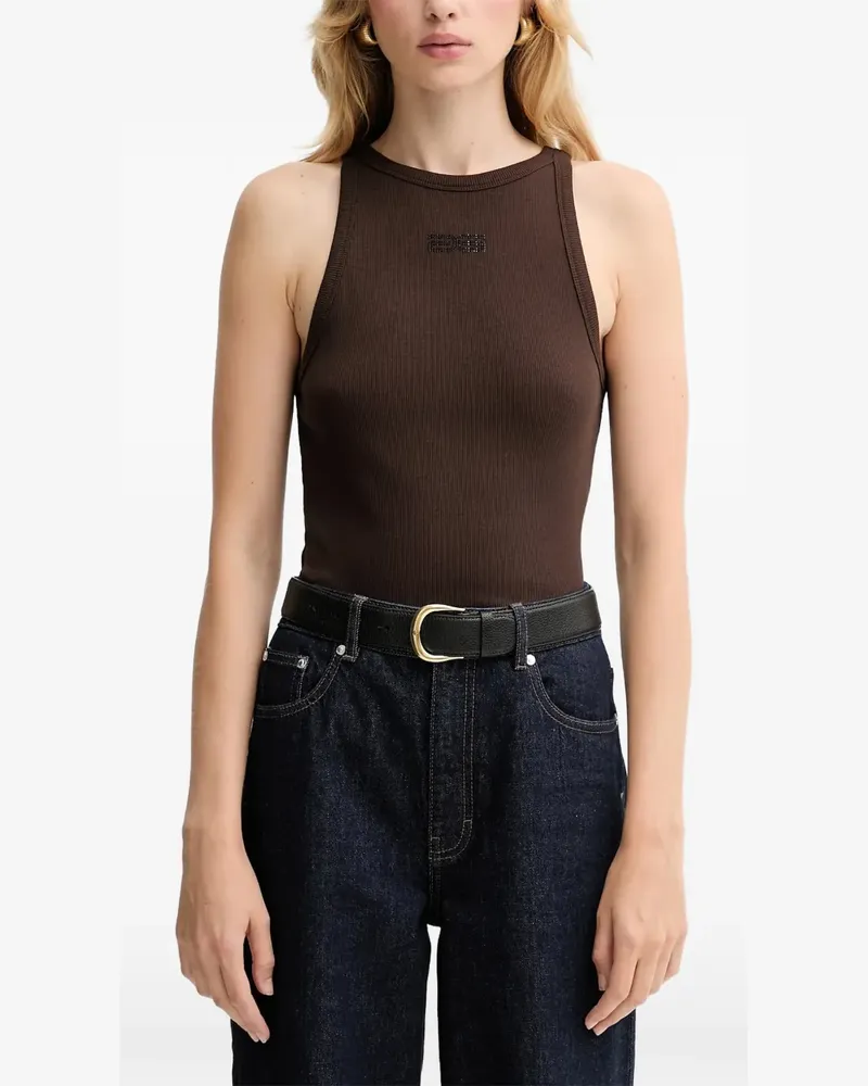 Gestuz Tanktop mit Strass - Braun Braun