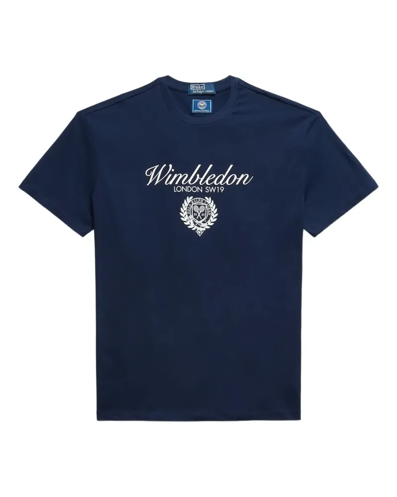 Ralph Lauren x Wimbledon T-Shirt mit Logo-Print - Blau Blau