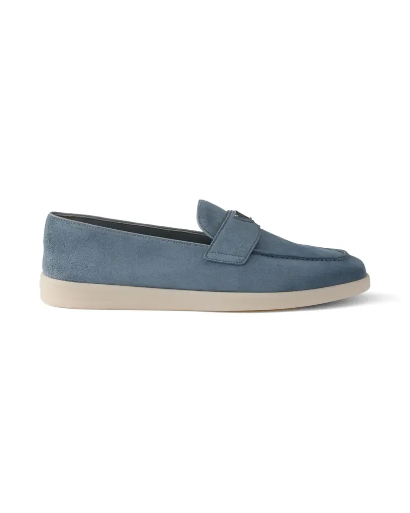 Prada suede loafers - Blau Blau