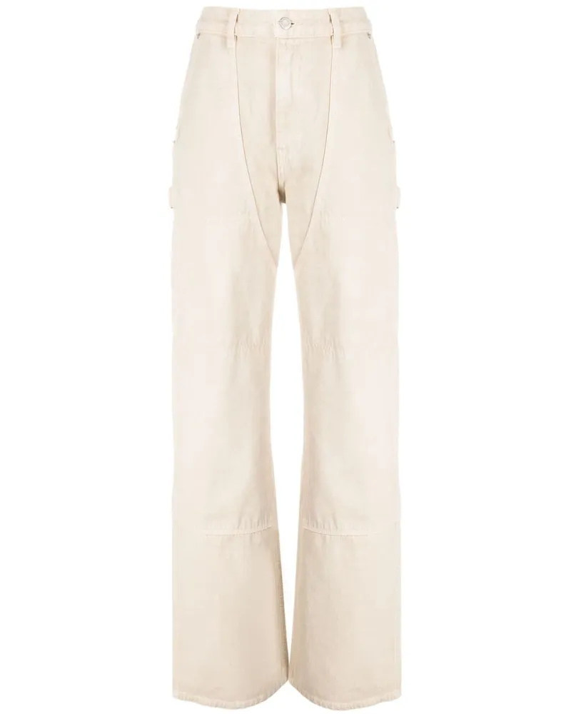 Helmut Lang Carpenter Straight-Leg-Jeans Nude