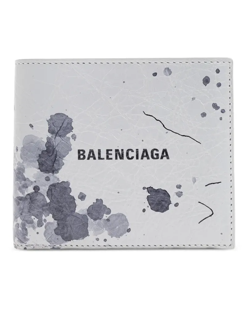 Balenciaga Portemonnaie mit Print - Grau Grau