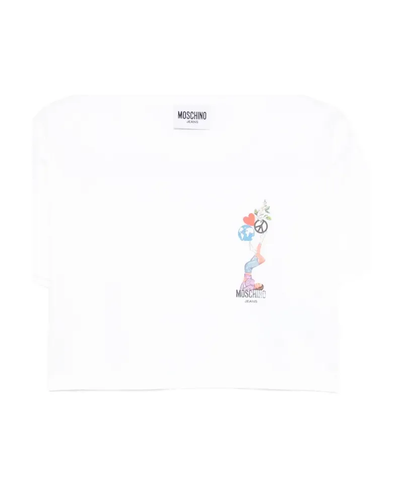 Moschino printed T-shirt - Weiß Weiß