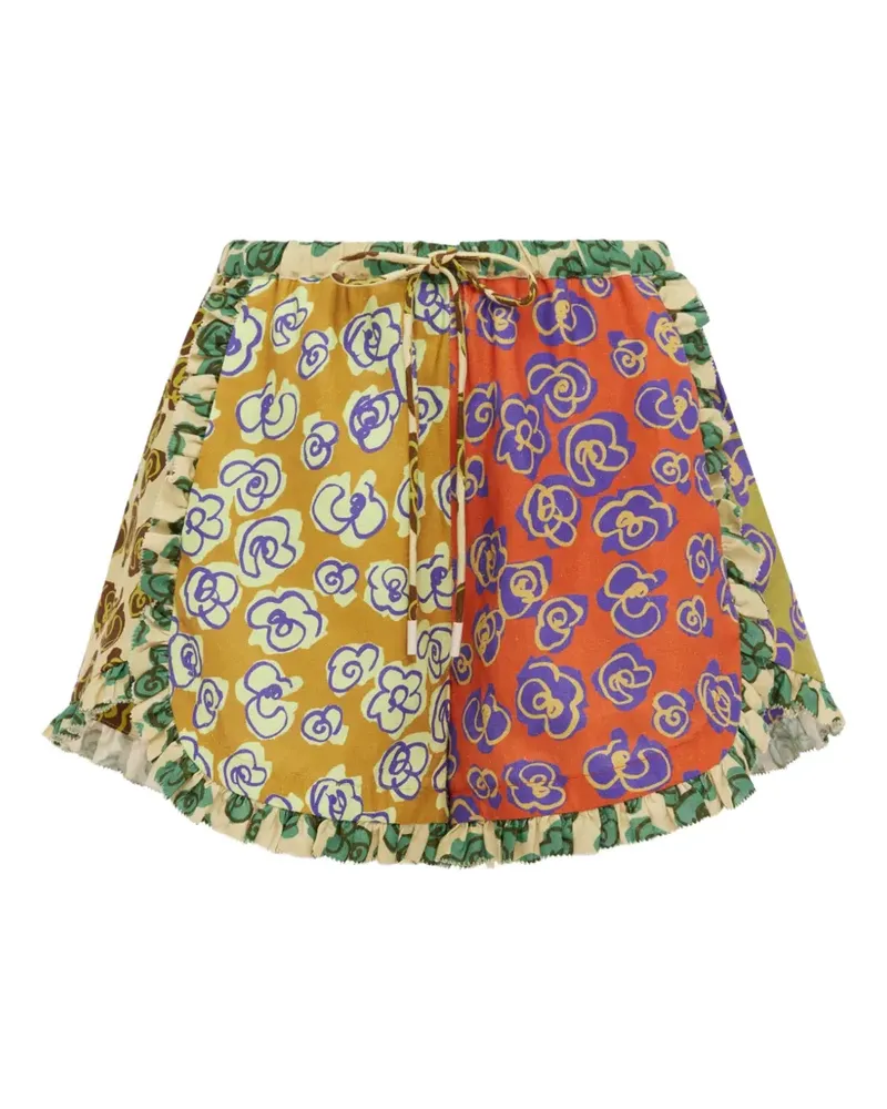 ALEMAIS Patty Spliced Shorts - Gelb Gelb