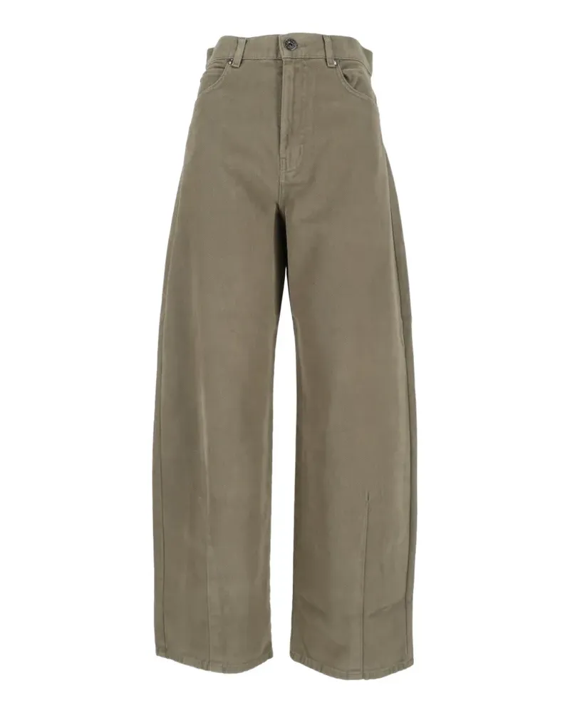Max Mara Ordine Hose mit weitem Bein - Grün Grün